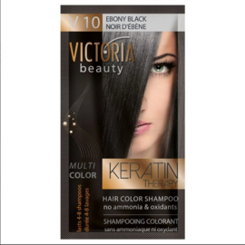 Haarverf shampoo V10 Ebony Black 40 ml