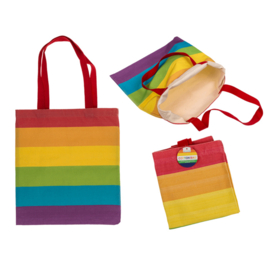 Regenboog tas (katoen) Pride 30 x 40 cm