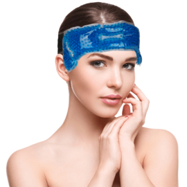 Blauwe spa hoofdband verwarming en koeling