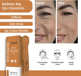 Hyaluron Augenkontur Serumroller mit Q10 15 ml