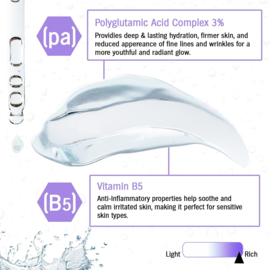 Vochtinbrengend gezichtsserum met 3% polyglutaminezuurcomplex 30 ml