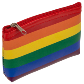 Regenboog geldbeurs Pride 12 x 9 cm