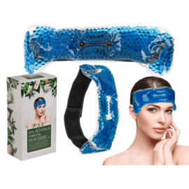 Blue spa headband heating and cooling