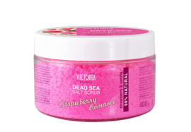 Salt Body Scrub Dead Sea 400 gr met aardbei en vanille