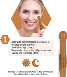 Hyaluron Augenkontur Serumroller mit Q10 15 ml