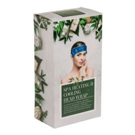 Blue spa headband heating and cooling