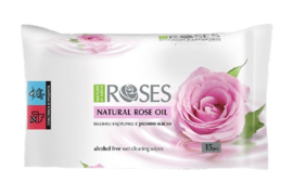 Rozen wet wipes 15 stuks