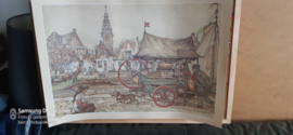 15 Grootformaat tekeningen van anton pieck