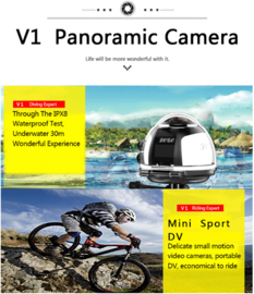 360 Video Camera Mini Panorama VR Camera 4 K