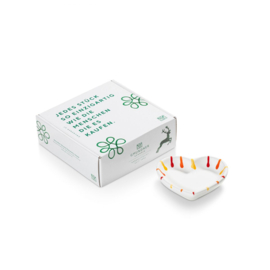 Schaaltje hart - Geflammt - Landlust - 10 cm - cadeauverpakking