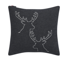 Kussenhoes hert silhoutte - grijs 50 x 50 cm