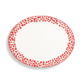 Serveerbord ovaal - Etosha rood - 33 x 26 cm