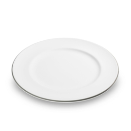 Dinerbord - Rand - grijs - 27 cm