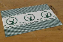 Placemat Gerry het hert - groen