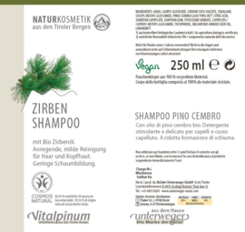 Unterweger Zirben shampoo - 250 ml