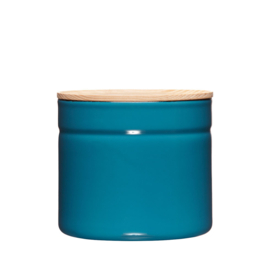 Voorraadbus middel - blauw - Ø 13 x h 12 cm
