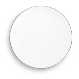 Dinerbord - Rand - grijs - 28 cm