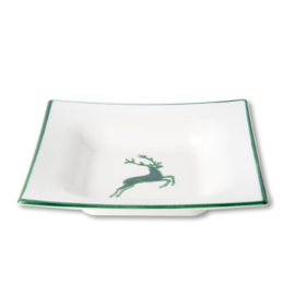 Soepbord vierkant - Hert groen  - 20 x 20 cm