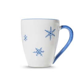 Koffiebeker Max - Sneeuwkristal puur - blauw - 0,3 l