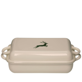 Braadpan mét deksel - hert groen - 37 x 26 cm - 5,0 liter