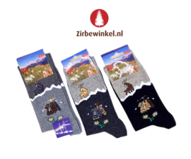 Sokken met Steenbok - set van 3 stuks - maat  39 - 42