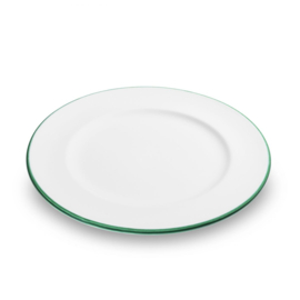 Dinerbord - Rand - groen - 27 cm
