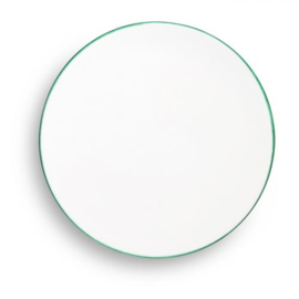 Dinerbord - Rand - groen - 28 cm