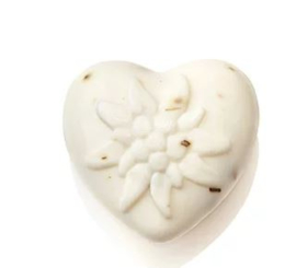 Edelweiss zeepje- hart