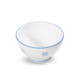 Mueslischaal hoog - Sneeuwkristal - blauw - 14 cm - cadeauverpakking