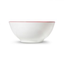 Kom - Rand - robijnrood - 20 cm