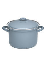Hoge pan met deksel - Puur grijs - 16 cm - 1,5 liter