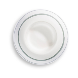 Waxinehouder - Geflammt - grijs  - 6,5 cm