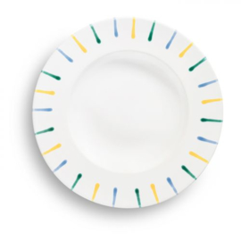Pastabord - Buntgeflammt - 29 cm