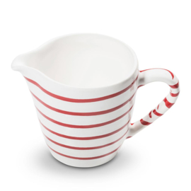 Melkkannetje recht - Geflammt - rood - 0,2 liter