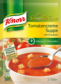 Tomatencreme Suppe mit croutons - Die Schnelle Feine