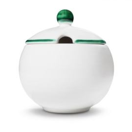 Suikerpot bol - Rand - groen - 10 cm