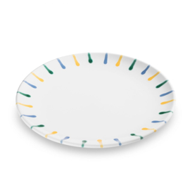 Dinerbord - Buntgeflammt - 25 cm