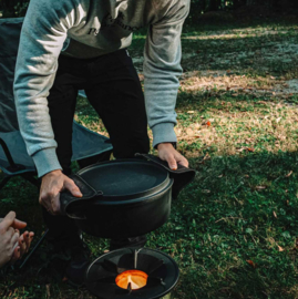 Ostove Original raketkachel voor hout verbranding - legergroen