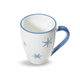 Koffiebeker Max - Sneeuwkristal puur - blauw - 0,3 l