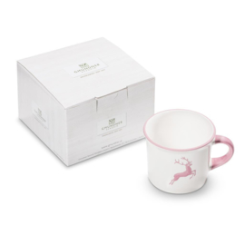 Koffiebeker - Hert roze - 0,24 liter - cadeauverpakking