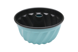 Riess emaille bakvorm Guglhupf - kristalblauw 18 cm