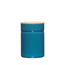 Voorraadbus middel - blauw - Ø 8 x h 12 cm