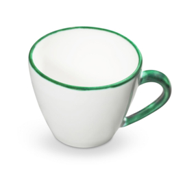 Cappuccinokopje - Rand - groen - 0,16 liter