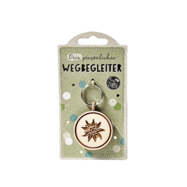 Sleutelhanger Edelweiss - Zirbe