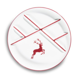 Fonduebord - Hert bordeauxrood - 29 cm