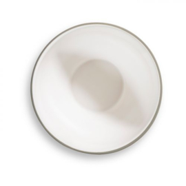 Mueslischaal groot - Hartjes grijs - 14 cm