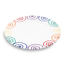 Dinerbord - Geflammt - Regenbogen - 29 cm