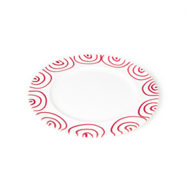 Dinerbord - Geflammt - rood - 27 cm