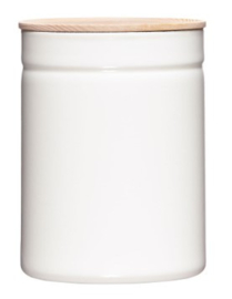 Voorraadbus maxi - puur wit - Ø 13 x h 18 cm