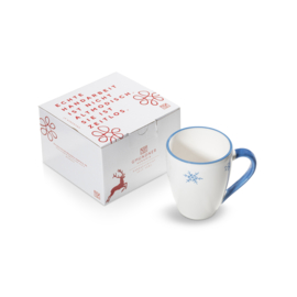 Koffiebeker Max - Sneeuwkristal - blauw - 0,3 l - cadeauverpakking